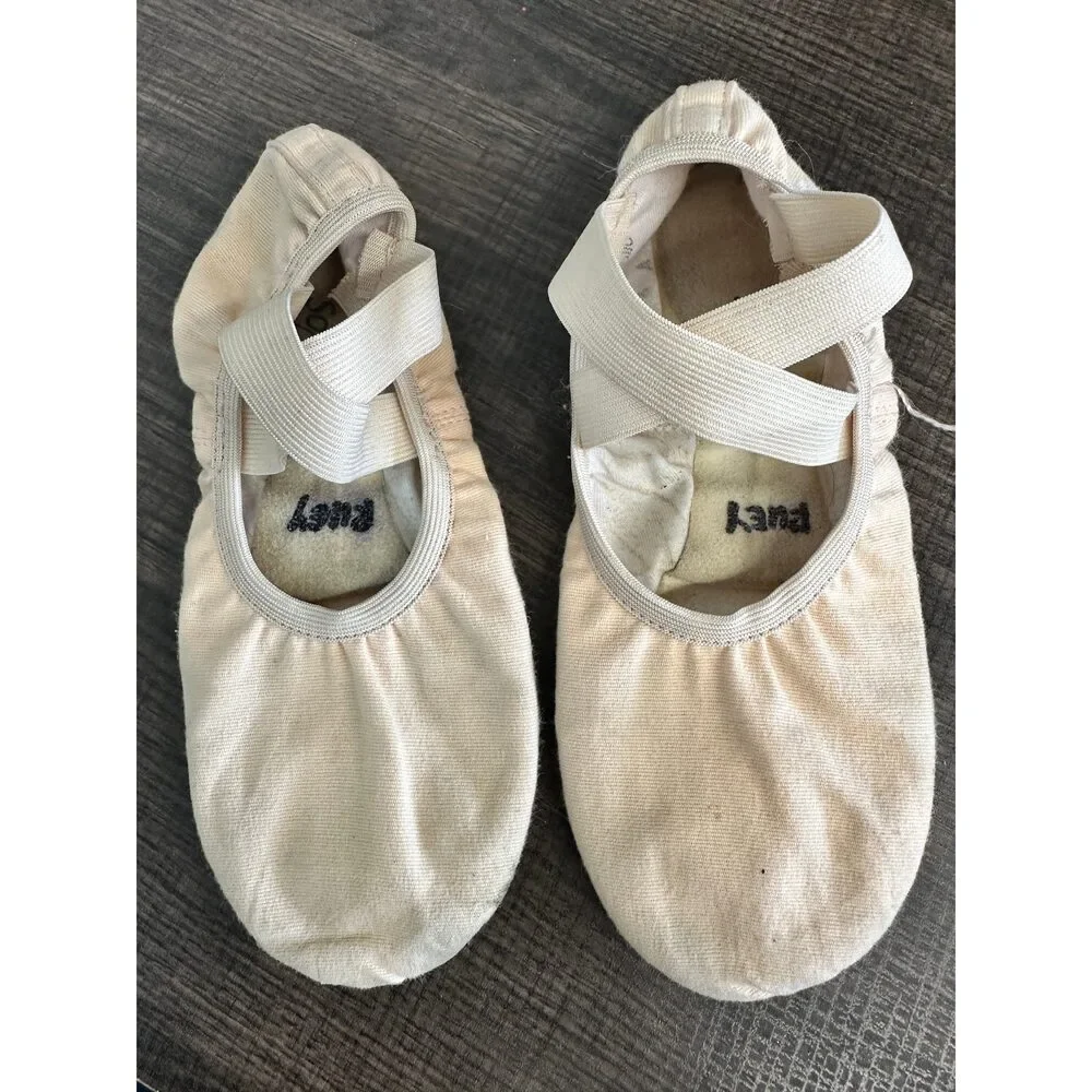 Pre-Owned Dance Ballet Shoes So Danca Adult 4.5A Canvas Crossing Straps Split S
